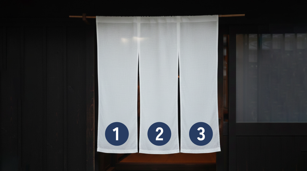 のれんの巾の画像